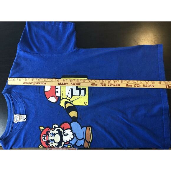 2002 Nintendo Super Mario Bros T-Shirt, Delta Tag Size Large - Picture 7 of 12